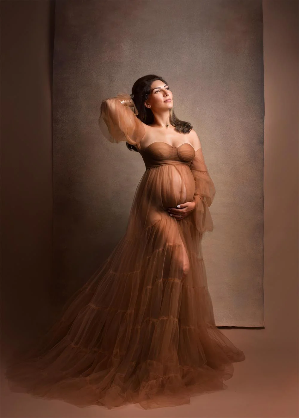 Kate Sexy Tulle Maternity Photoshoot Dress - Image 10