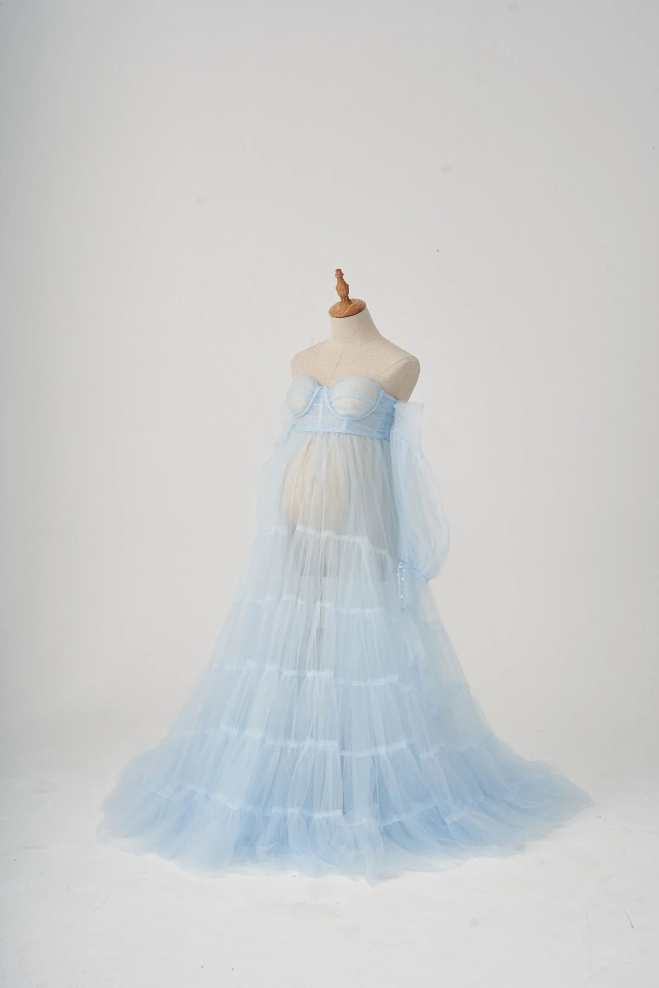 Kate Sexy Tulle Maternity Photoshoot Dress - Image 12