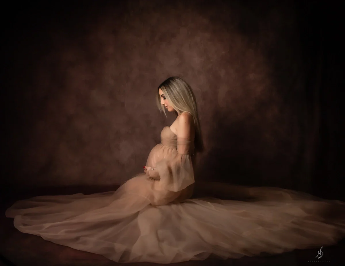 Kate Sexy Tulle Maternity Photoshoot Dress - Image 7
