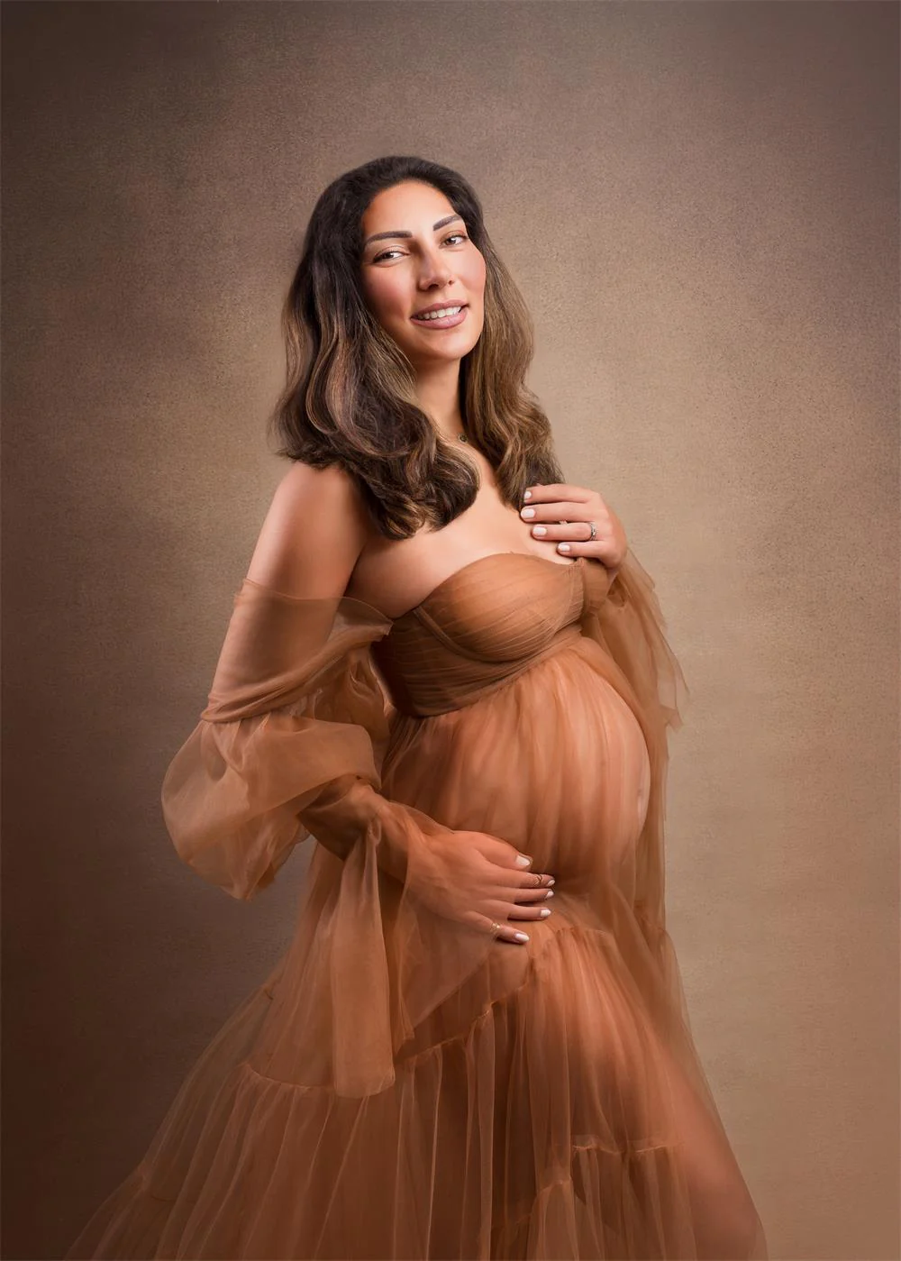 Kate Sexy Tulle Maternity Photoshoot Dress - Image 9