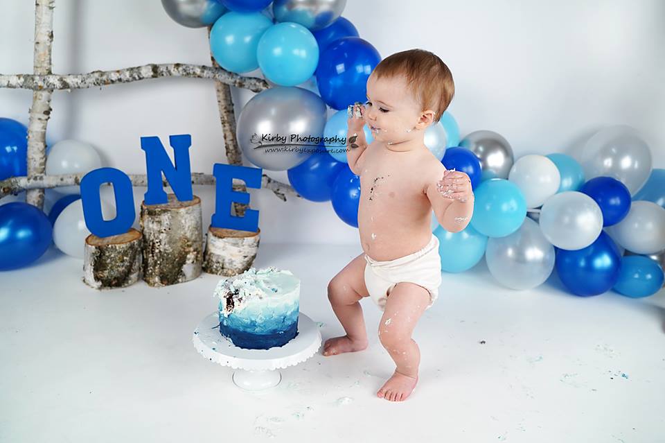 Kate Blue Birchy Blue Balloons First Birthday designed by Arica Kirby - Image 3