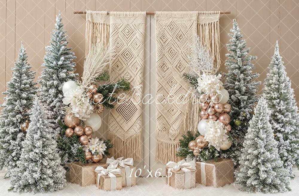 Kate Bohemian Christmas Trees Gifts Backdrop Designed by Emetselch - Image 4