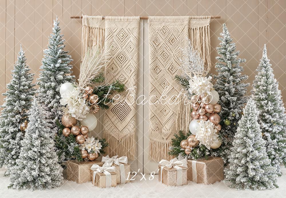 Kate Bohemian Christmas Trees Gifts Backdrop Designed by Emetselch - Image 8