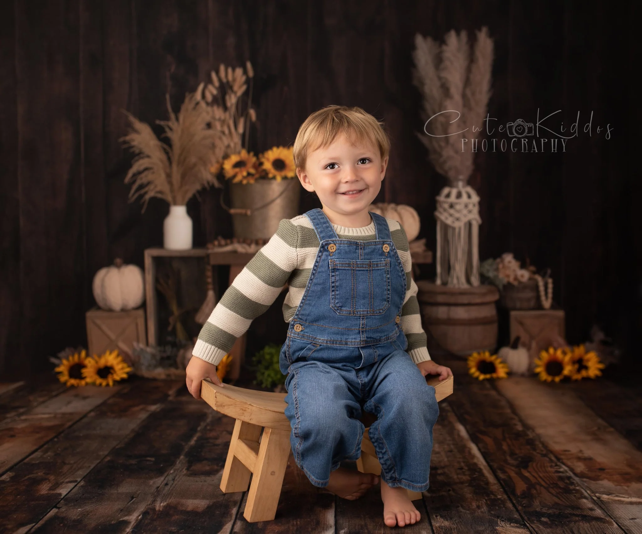 Kate Boho Autumn Sunflowers Backdrop Designed by Mandy Ringe Photography - Image 3