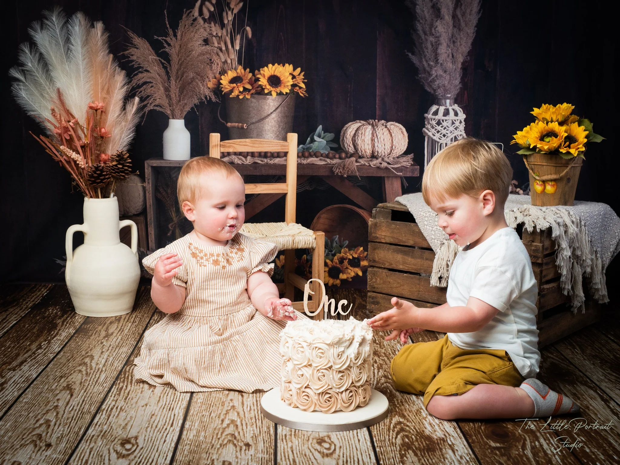 Kate Boho Autumn Sunflowers Backdrop Designed by Mandy Ringe Photography - Image 4