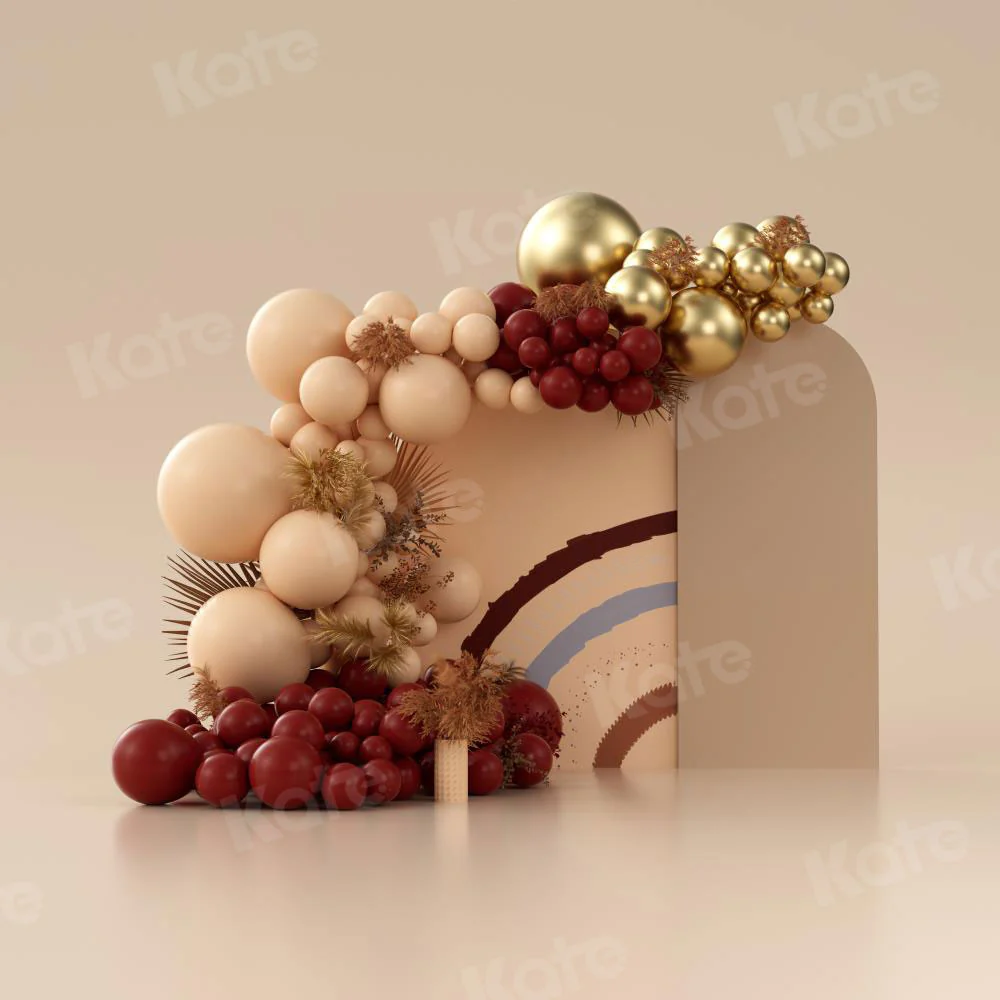 Kate Boho Balloons Cake Smash Backdrop Designed by Uta Mueller Photography - Image 2