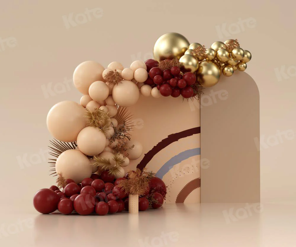 Kate Boho Balloons Cake Smash Backdrop Designed by Uta Mueller Photography - Image 3