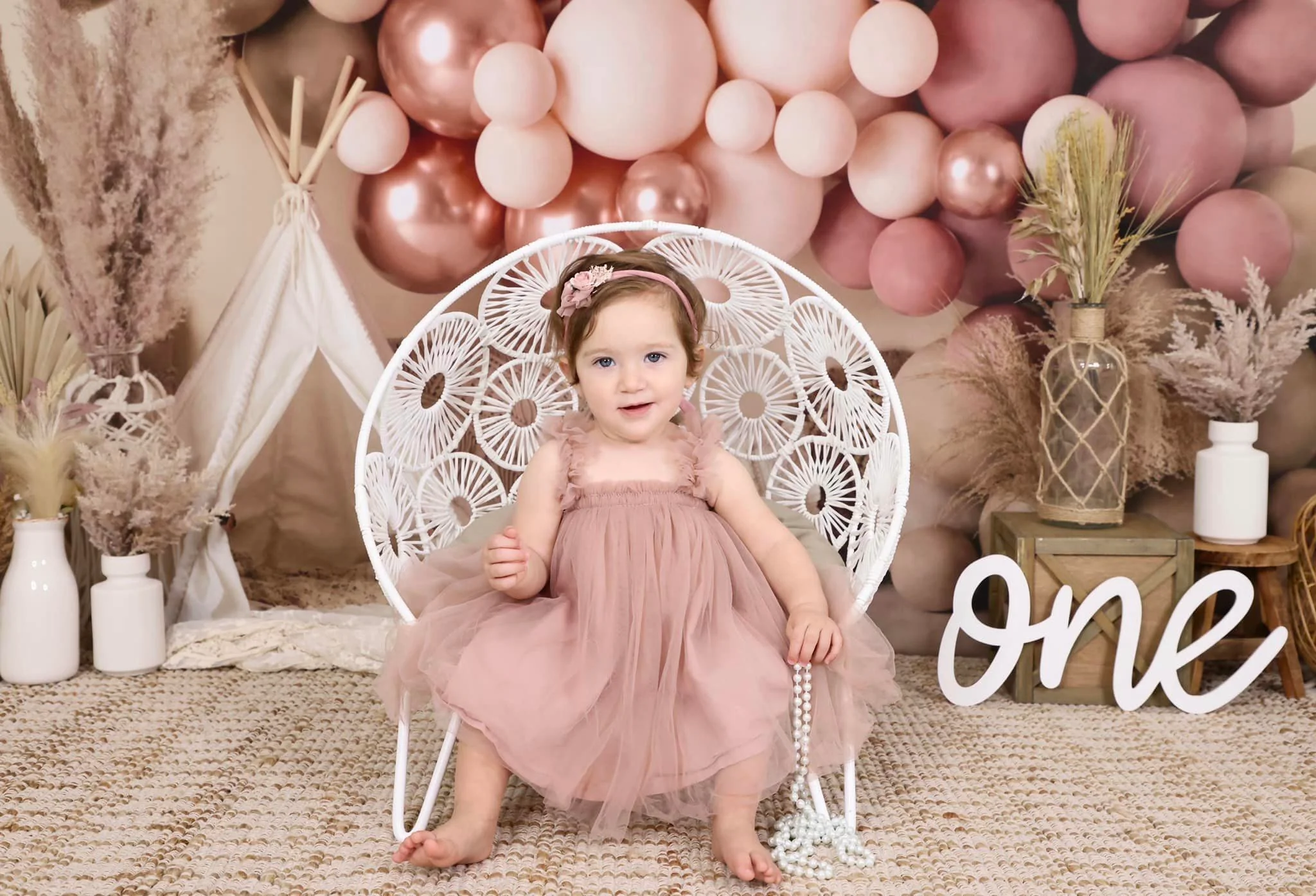 Kate Boho Balloons Tent Backdrop Designed by Mandy Ringe Photography - Image 11