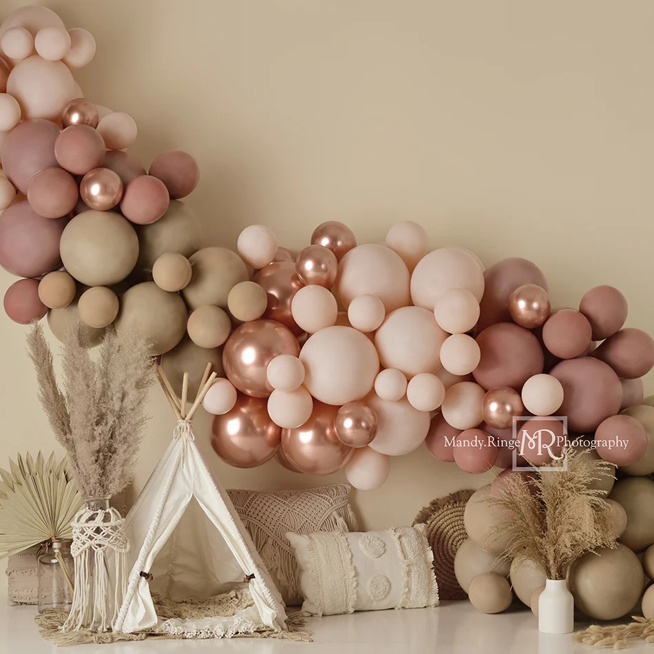 Kate Boho Balloons Tent Backdrop Designed by Mandy Ringe Photography - Image 6