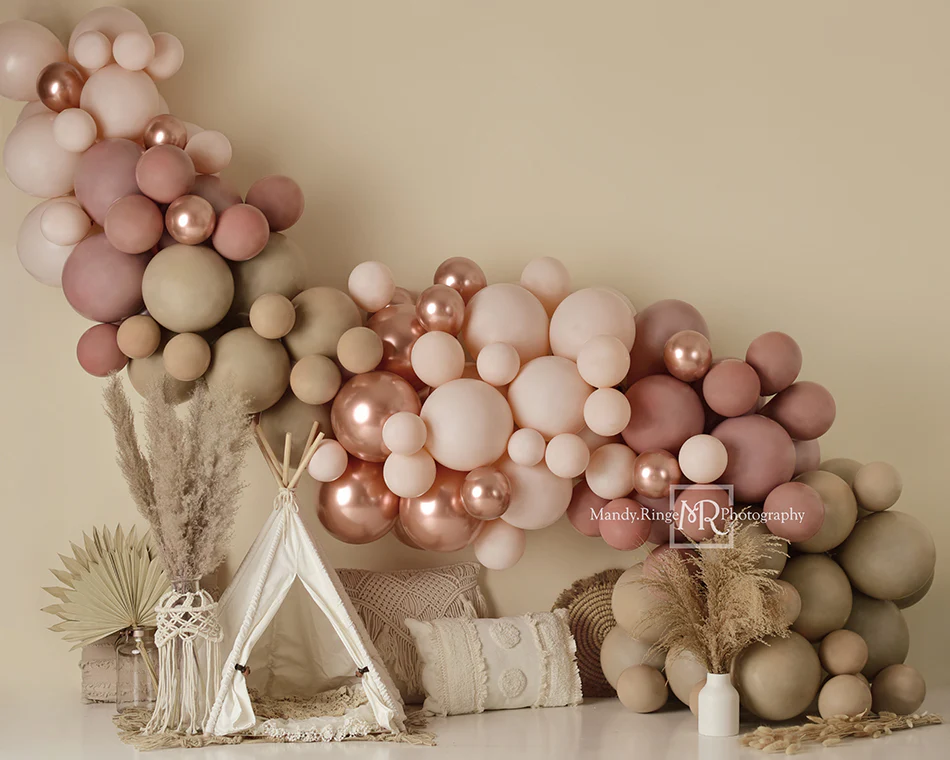 Kate Boho Balloons Tent Backdrop Designed by Mandy Ringe Photography - Image 7