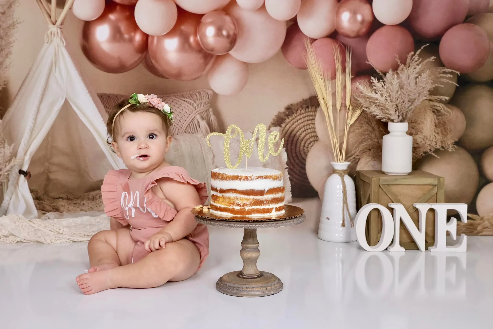 Kate Boho Balloons Tent Backdrop Designed by Mandy Ringe Photography - Image 9