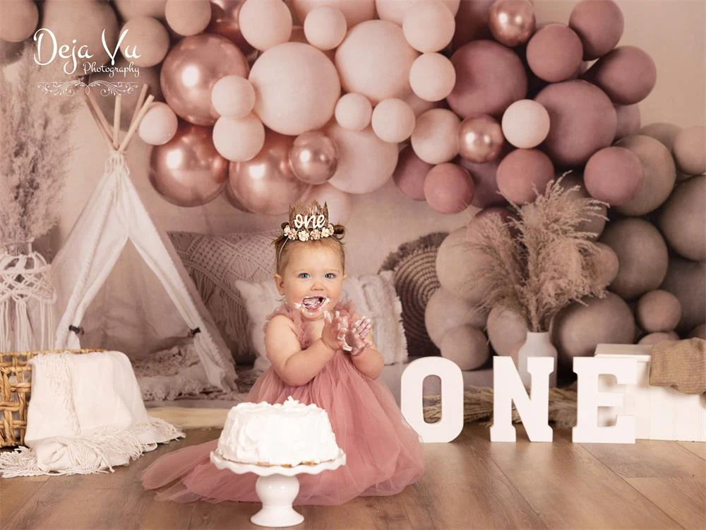 Kate Boho Balloons Tent Spring Fleece Backdrop Designed by Mandy Ringe Photography - Image 11