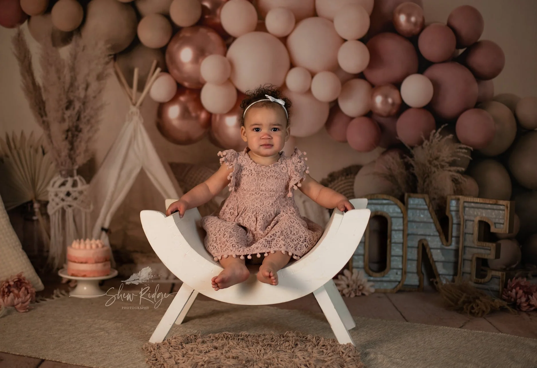 Kate Boho Balloons Tent Spring Fleece Backdrop Designed by Mandy Ringe Photography - Image 7