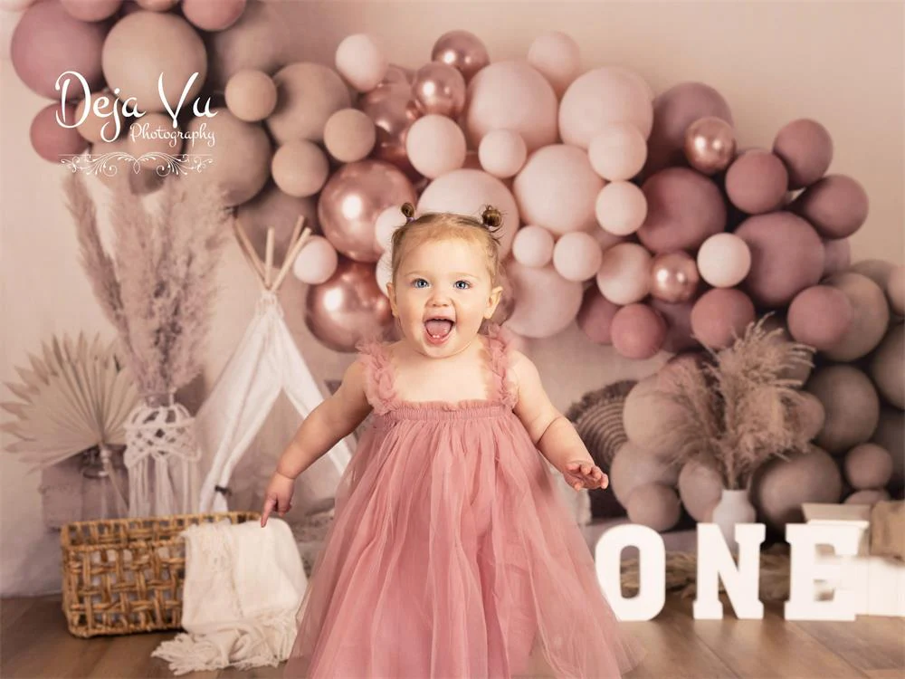 Kate Boho Balloons Tent Spring Fleece Backdrop Designed by Mandy Ringe Photography - Image 9