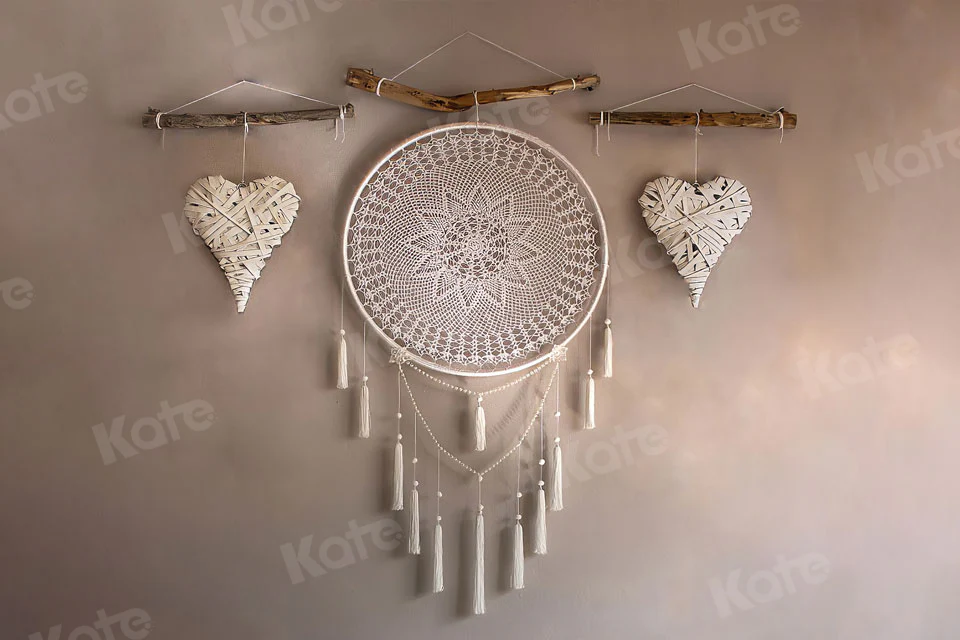 Kate Boho Beige Spring Mother's Day Backdrops for Photography - Image 2