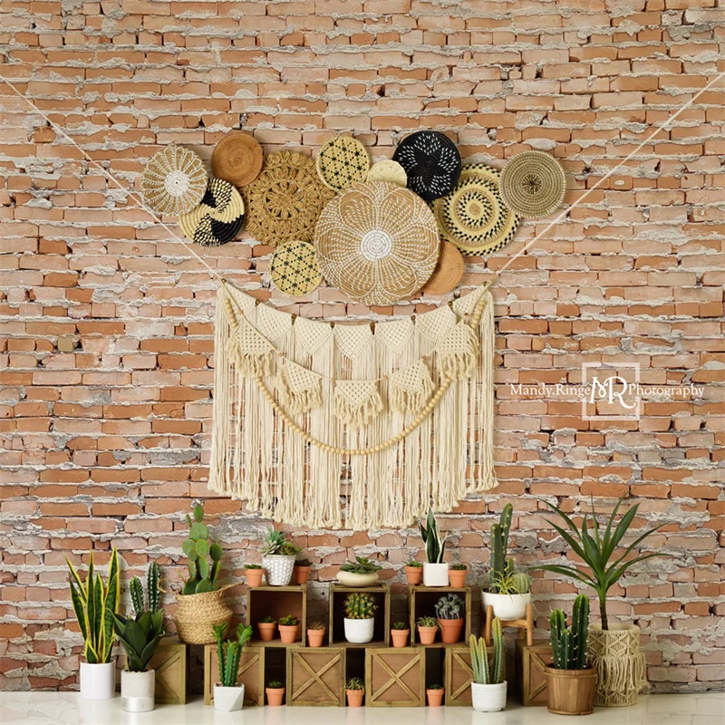 Kate Boho Cactus Wall Backdrop Designed by Mandy Ringe Photography - Image 2