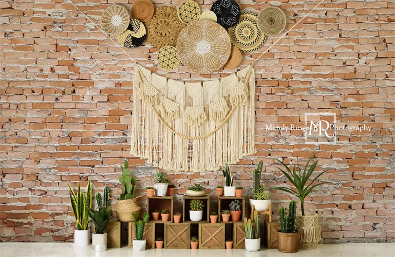 Kate Boho Cactus Wall Backdrop Designed by Mandy Ringe Photography - Image 3
