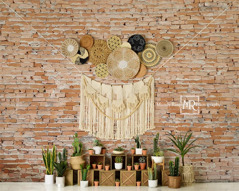 Kate Boho Cactus Wall Backdrop Designed by Mandy Ringe Photography - Image 4