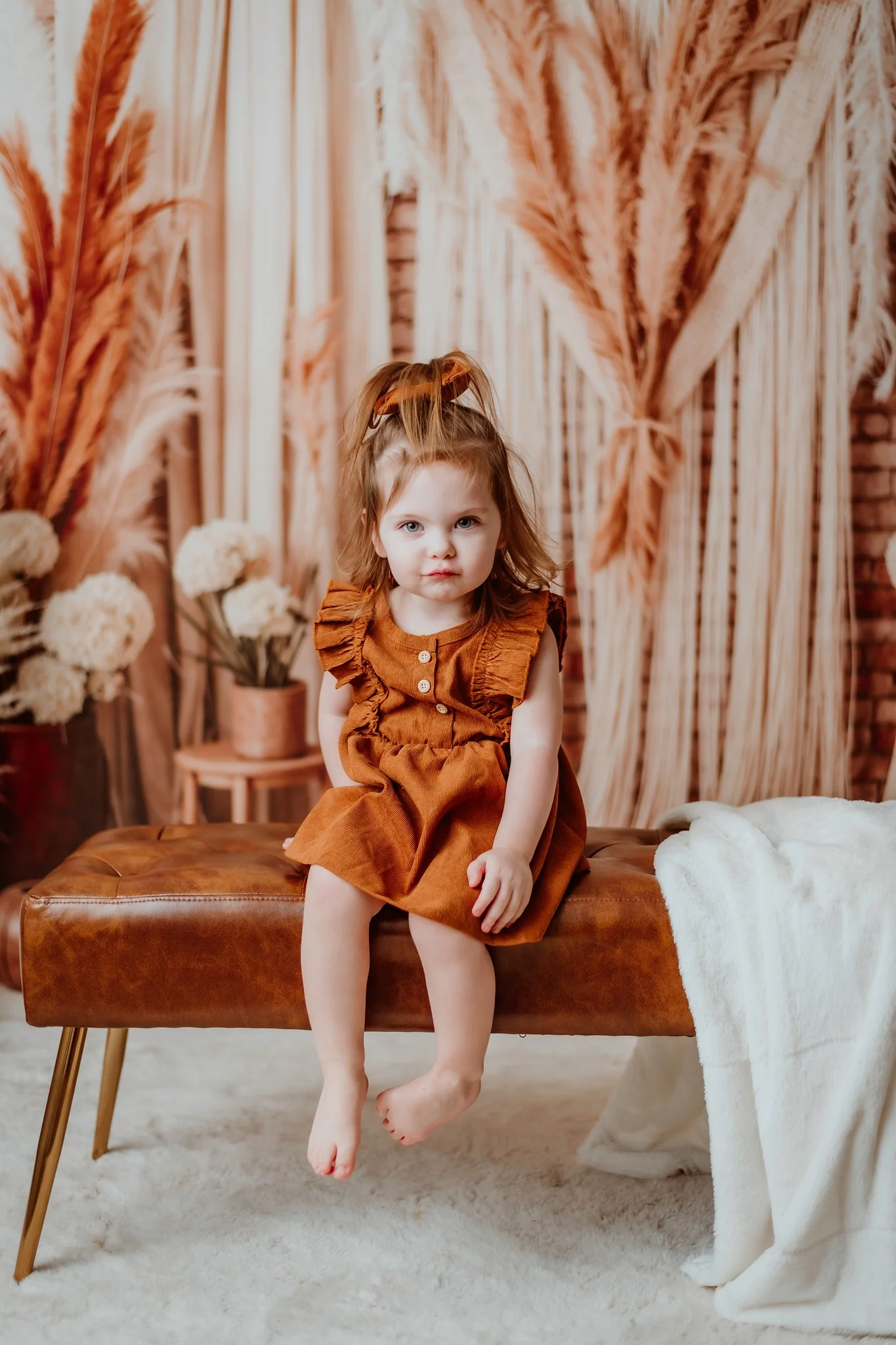 Kate Boho Candle Reed Curtains Brick Backdrop Designed by Chain Photography - Image 4