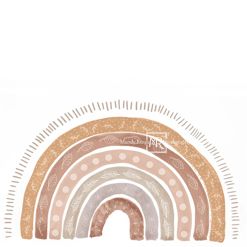 Kate Boho Doodle Rainbow Backdrop Designed by Mandy Ringe Photography - Image 2