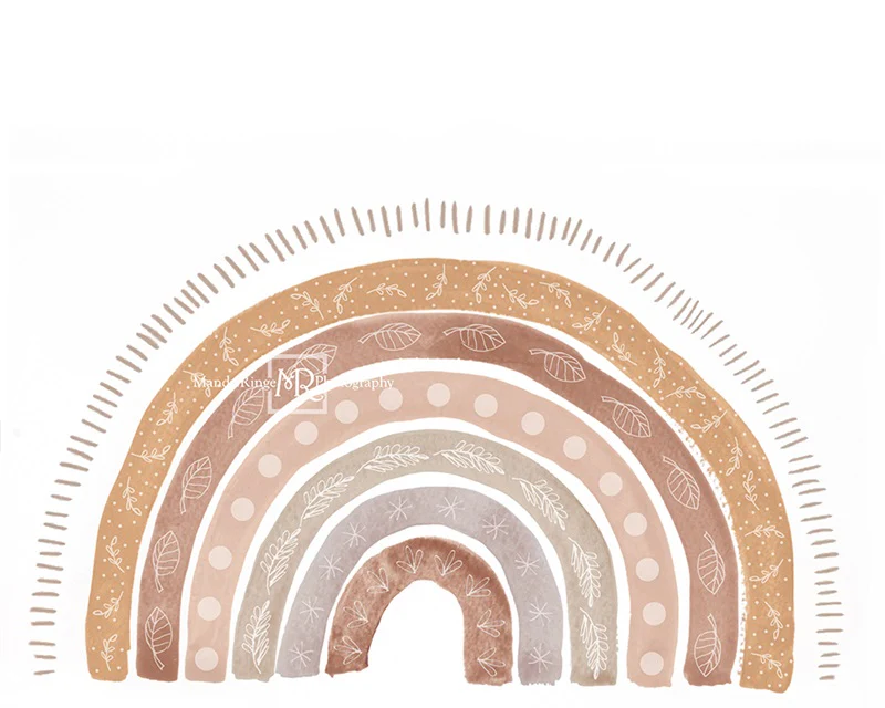 Kate Boho Doodle Rainbow Backdrop Designed by Mandy Ringe Photography - Image 3