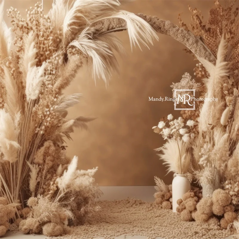 Kate Boho Dried Flower Arch Backdrop Designed by Mandy Ringe Photography - Image 4