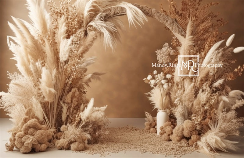 Kate Boho Dried Flower Arch Backdrop Designed by Mandy Ringe Photography - Image 5