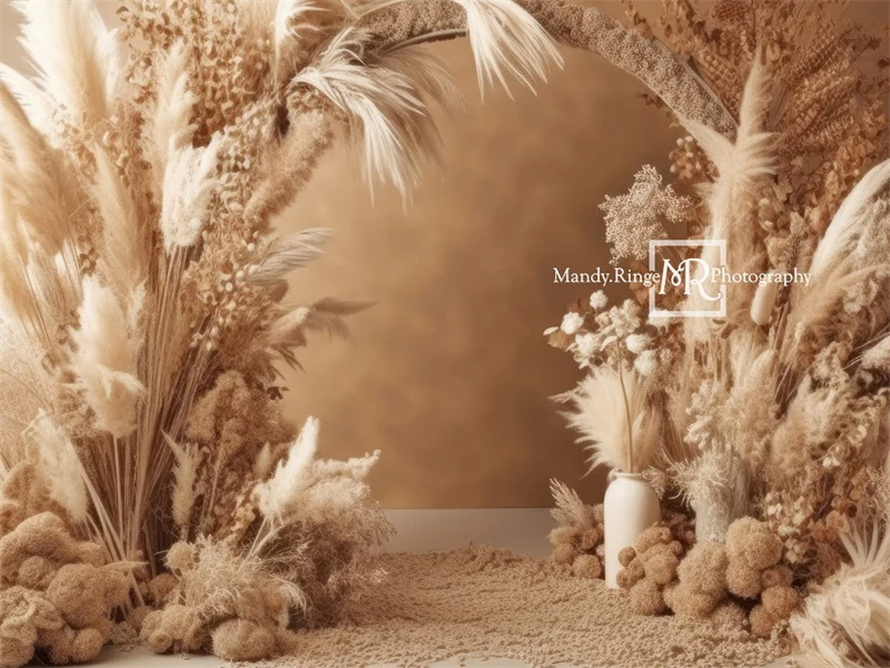Kate Boho Dried Flower Arch Backdrop Designed by Mandy Ringe Photography - Image 6