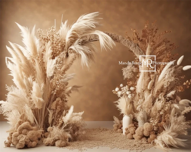 Kate Boho Dried Flower Arch Backdrop Designed by Mandy Ringe Photography - Image 7