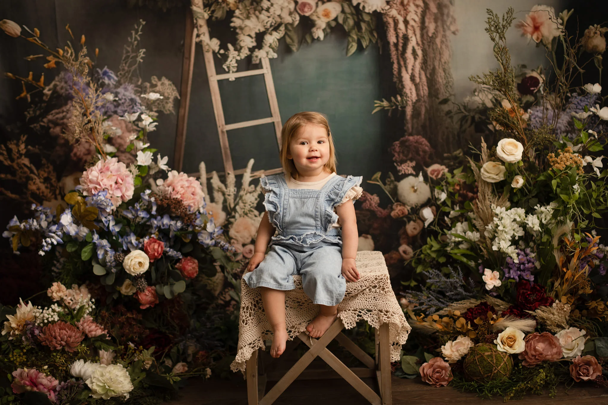 Kate Boho Dried Flowers Backdrop Designed by Mini MakeBelieve - Image 3