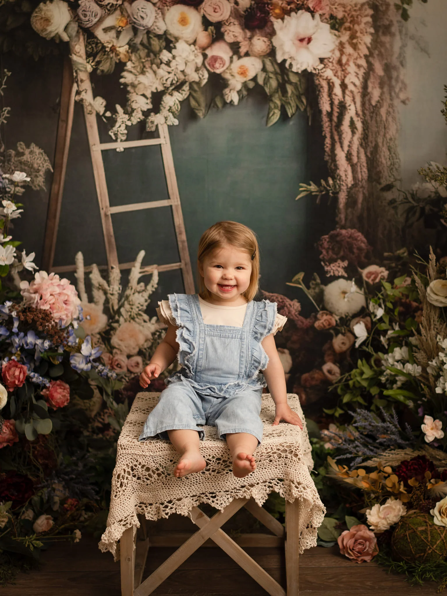 Kate Boho Dried Flowers Backdrop Designed by Mini MakeBelieve - Image 4