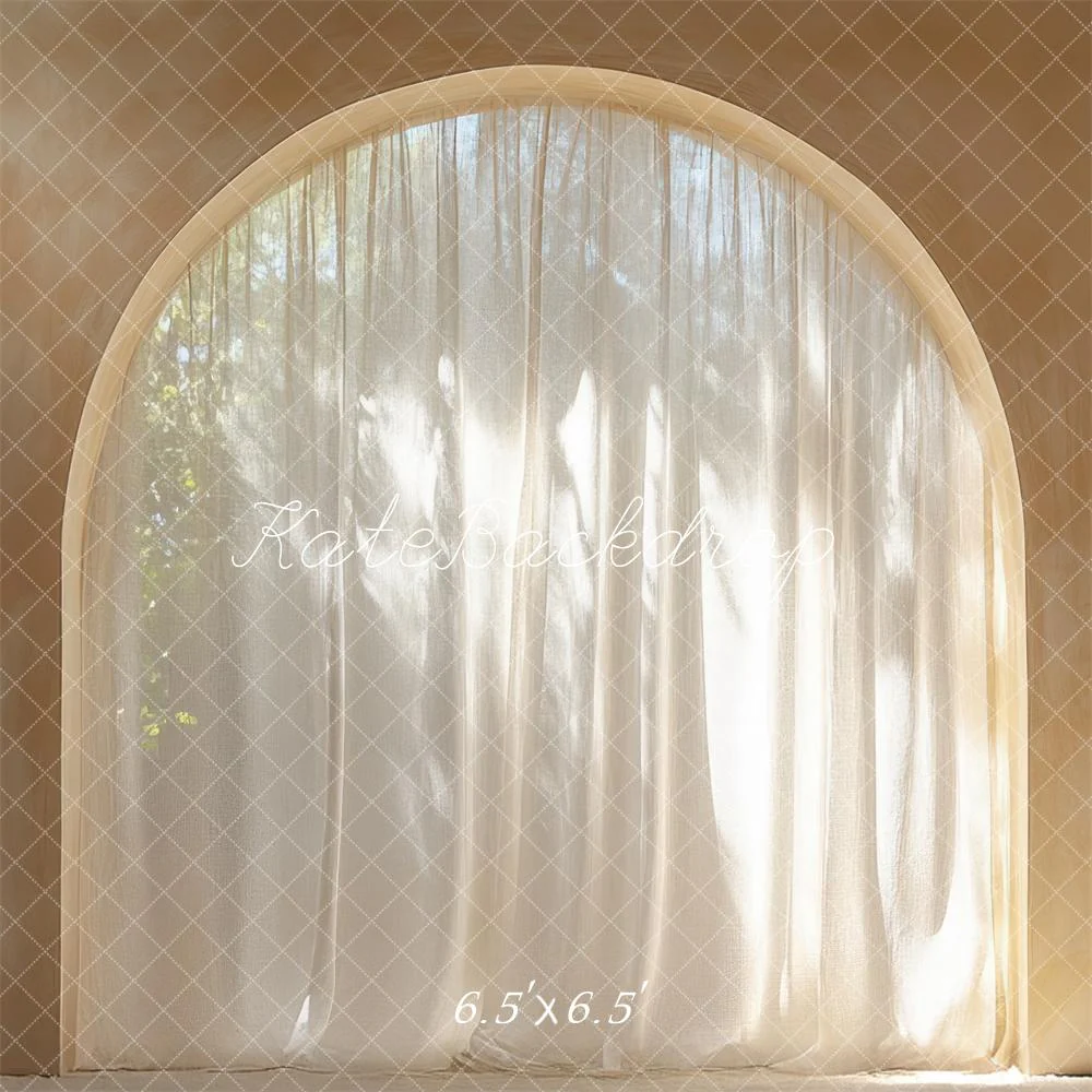 Kate Boho Elegant Arched Window Curtain Backdrop Designed by Mini MakeBelieve - Image 2