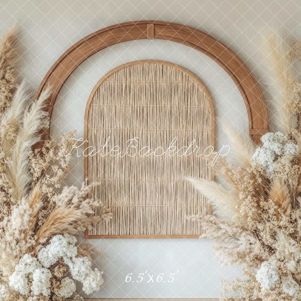 Kate Boho Floral Arch Neutral Backdrop Designed by Mini MakeBelieve - Image 6