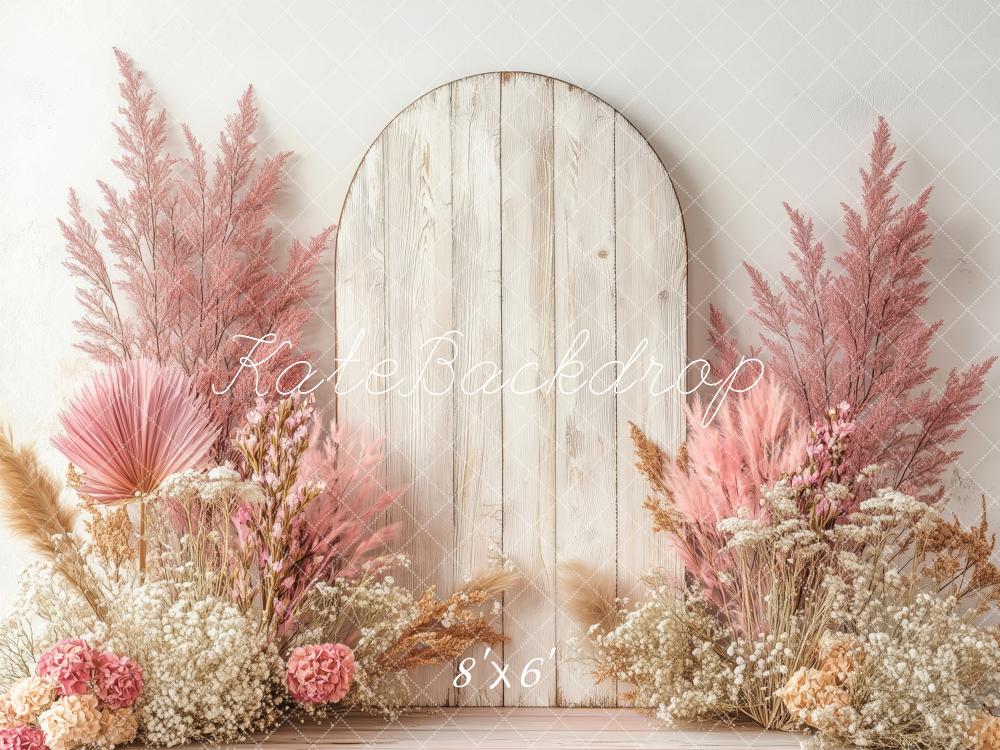 Kate Boho Floral Arch Pastel Pink Backdrop Designed by Patty Robert - Image 3