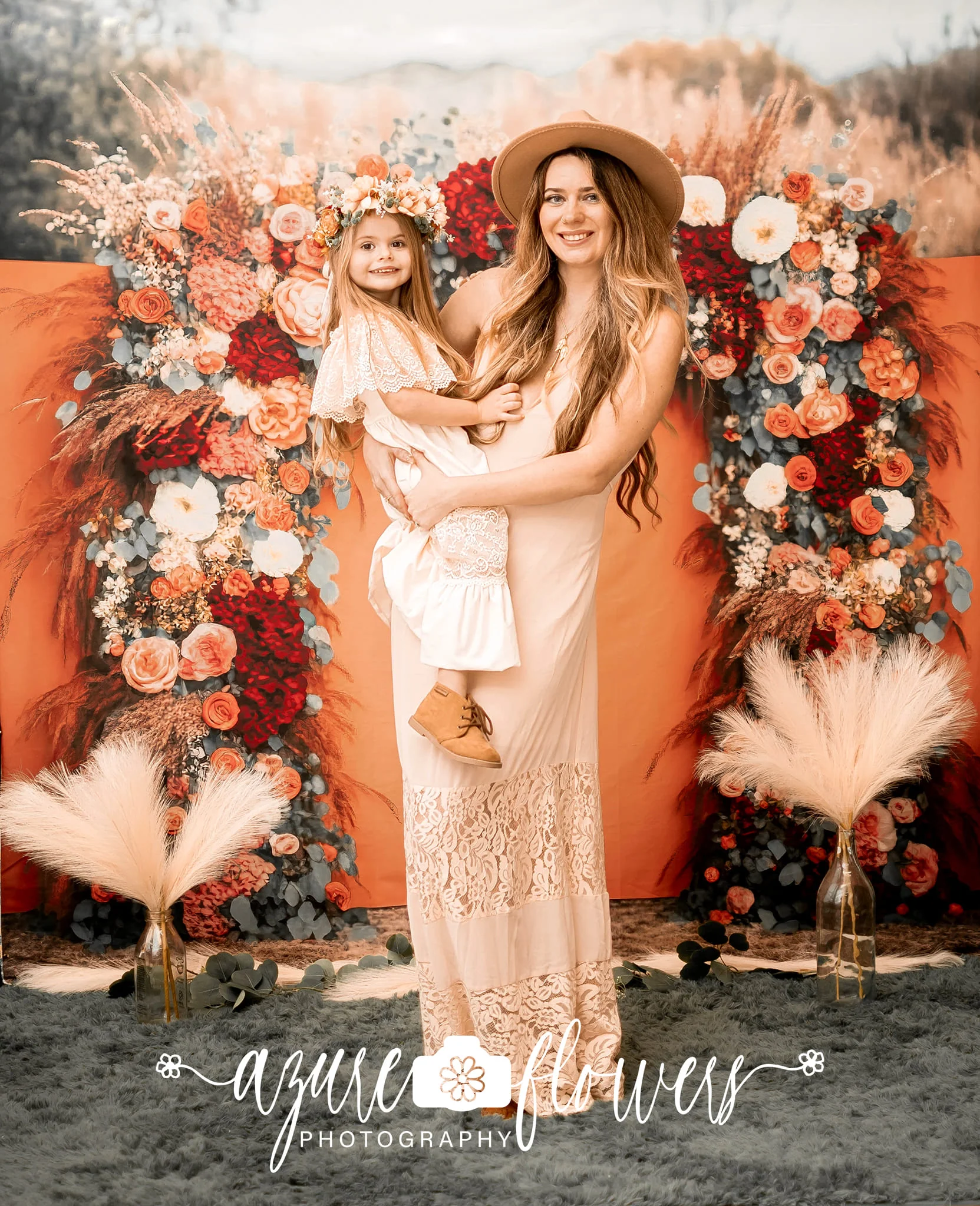 Kate Boho Flower Backdrop for photography Designed by Mini MakeBelieve - Image 4