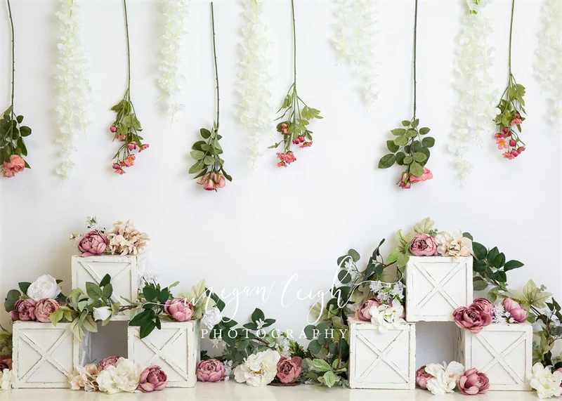 Kate Boho Floral Birthday Backdrop Designed by Megan Leigh Photography - Image 2