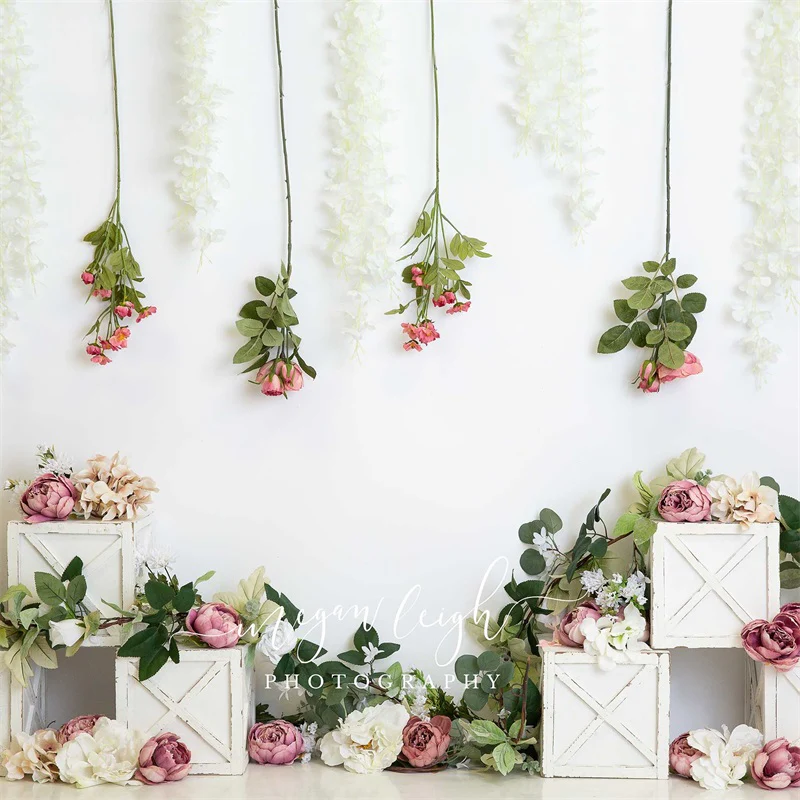 Kate Boho Floral Birthday Backdrop Designed by Megan Leigh Photography - Image 4