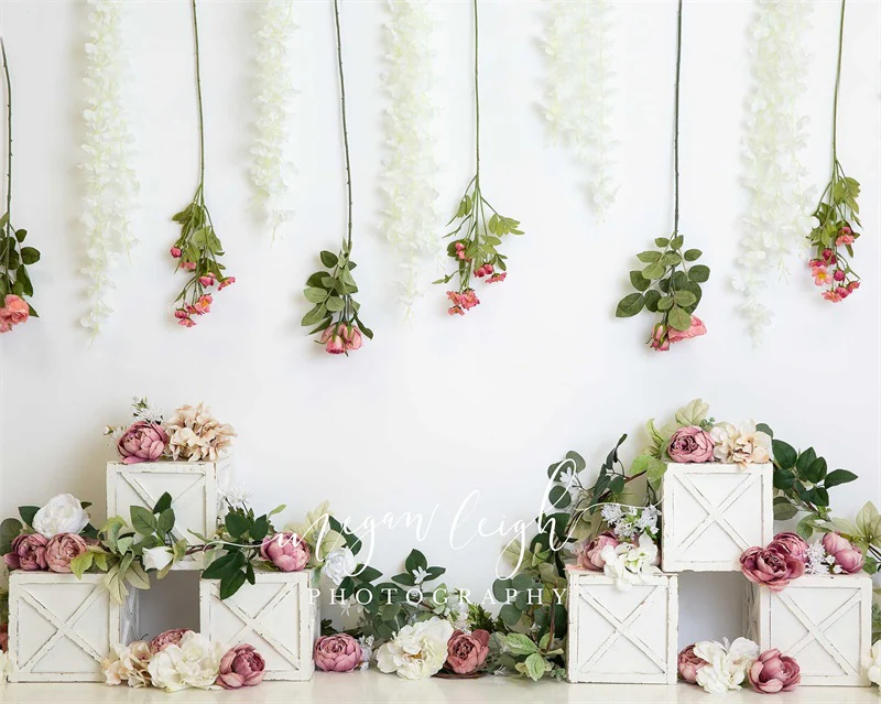 Kate Boho Floral Birthday Backdrop Designed by Megan Leigh Photography - Image 5