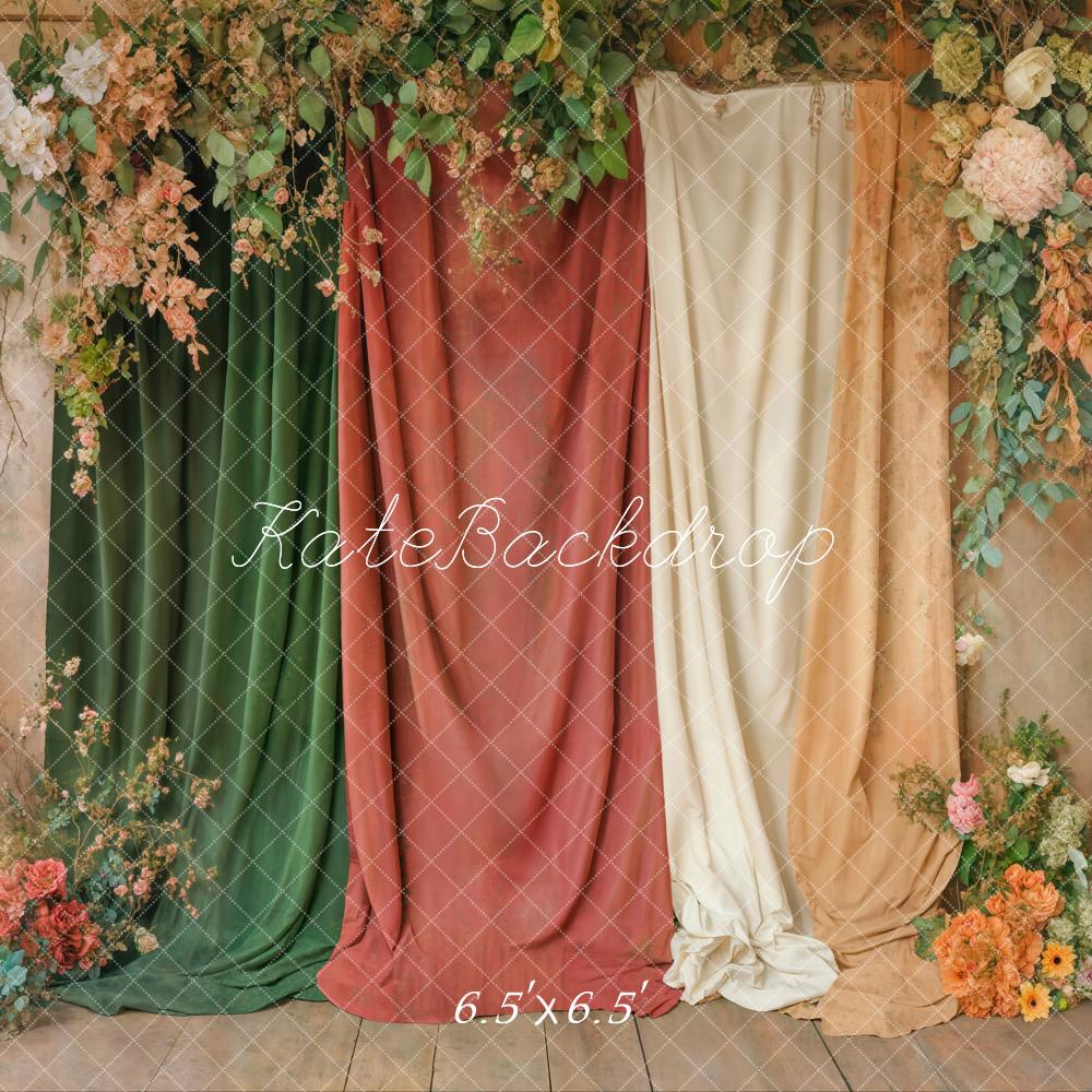 Kate Boho Floral Drapes Backdrop Designed by Emetselch - Image 2