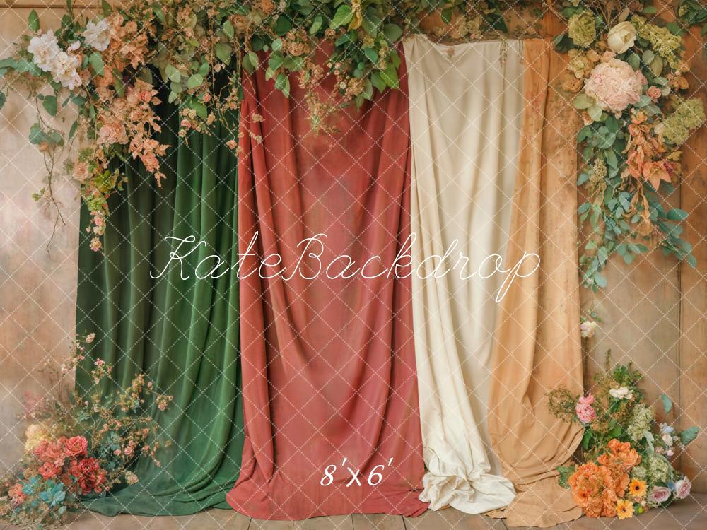 Kate Boho Floral Drapes Backdrop Designed by Emetselch - Image 3