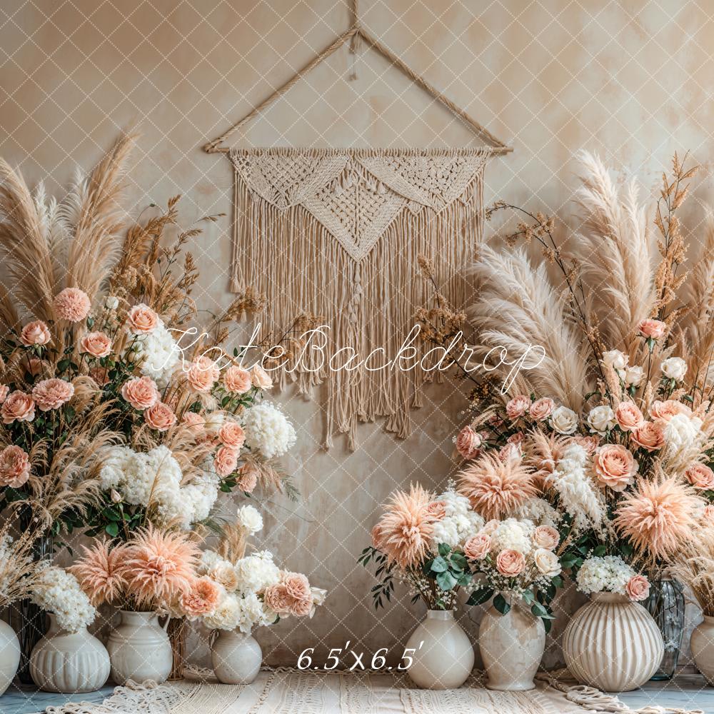 Kate Boho Floral Macrame Backdrop Designed by Emetselch - Image 2