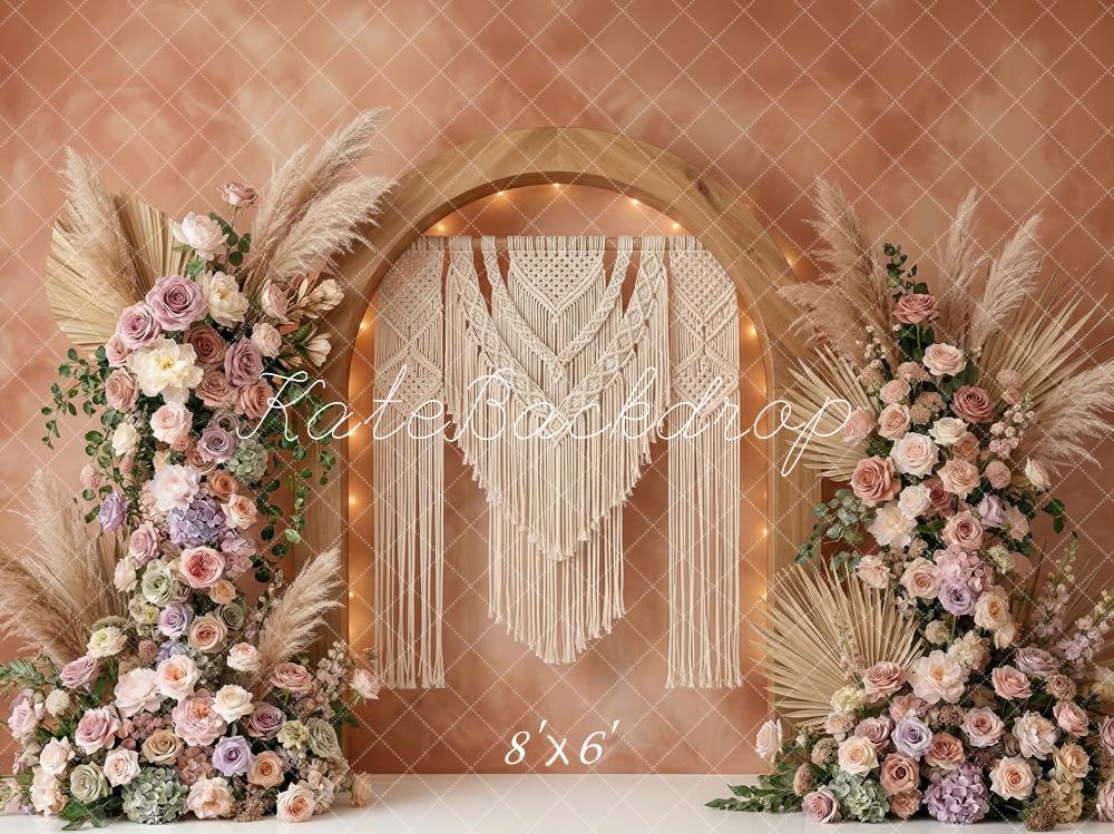 Kate Boho Floral Pampas Backdrop Designed by Patty Robert - Image 3