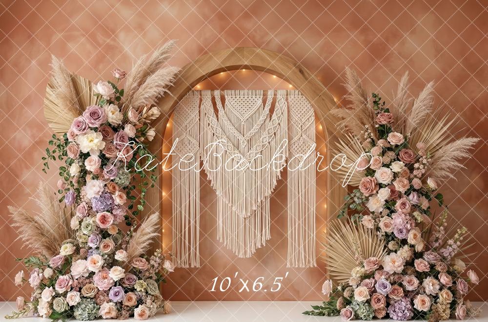 Kate Boho Floral Pampas Backdrop Designed by Patty Robert - Image 4