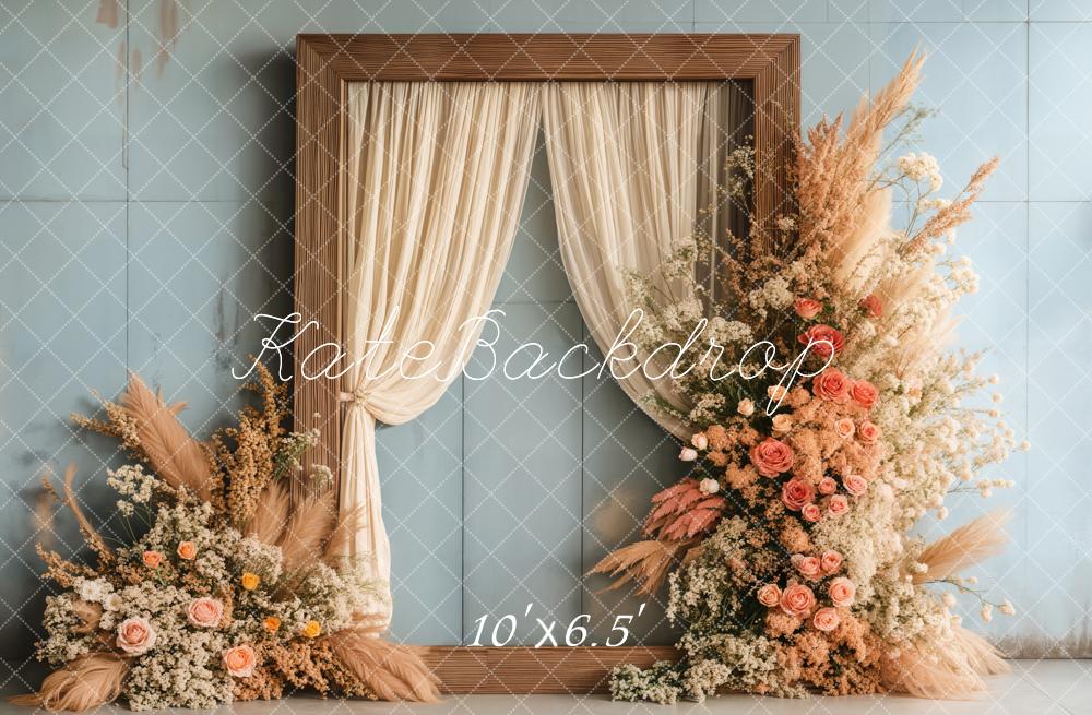 Kate Boho Floral Wedding Backdrop Designed by Emetselch - Image 4