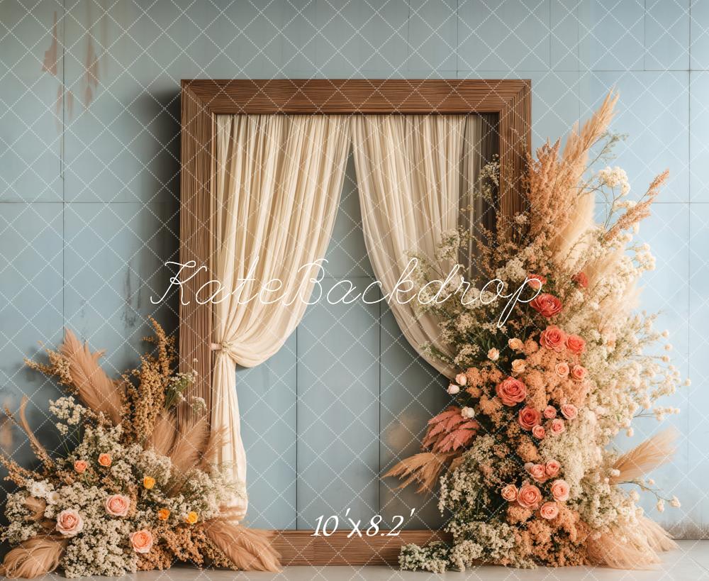 Kate Boho Floral Wedding Backdrop Designed by Emetselch - Image 5