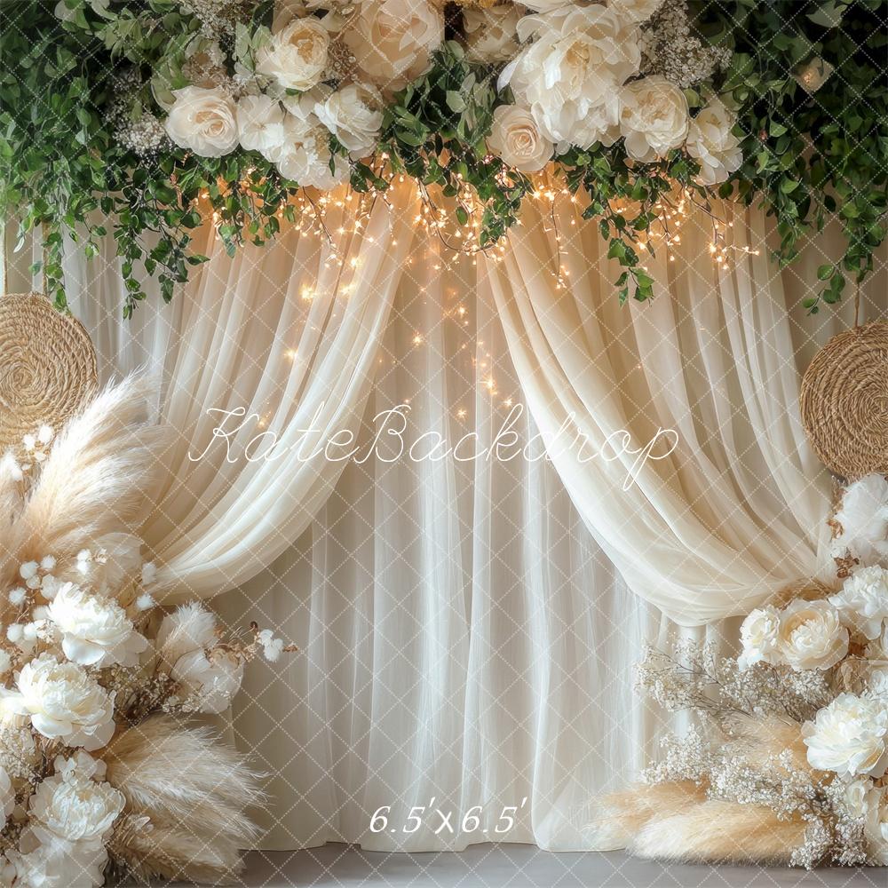 Kate Boho Floral Wedding Curtains Backdrop Designed by Mini MakeBelieve - Image 2