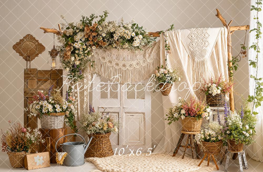 Kate Boho Floral Arch Macrame Decor Backdrop Designed by Emetselch - Image 5