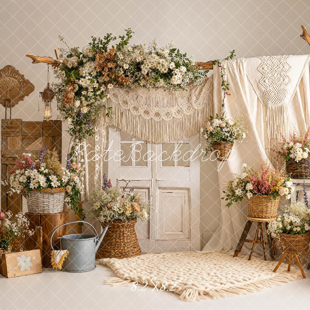 Kate Boho Floral Arch Macrame Decor Backdrop Designed by Emetselch - Image 6