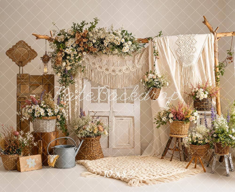 Kate Boho Floral Arch Macrame Decor Backdrop Designed by Emetselch - Image 7