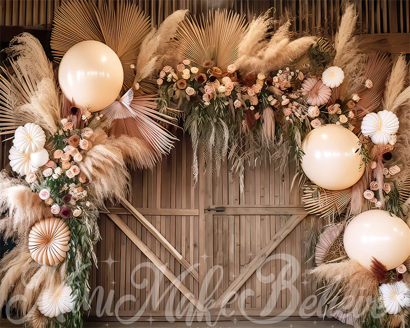 Kate Boho Flower Balloon Arch Backdrop Designed by Mini MakeBelieve - Image 4